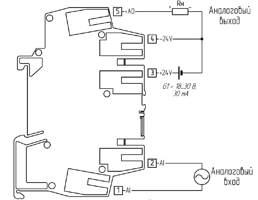 Схема внешних соединений ПНС-652
